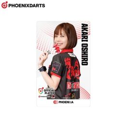 【新品未使用品】PHOENIX DARTSカード　大城明香利プロ直筆サイン入り PHOENicA 2025 PHOENIXDARTS Official Player 大城明香利(Akari Oshiro