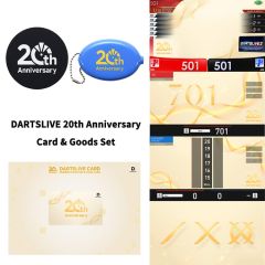 (限定) DARTSLIVE 20週年紀念卡片與周邊商品套組