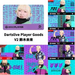 (限定)"DARTSLIVE" PLAYER GOODS V2 鈴木未來 (Mikuru Suzuki) 選手款 卡片 Card