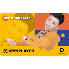 (限定) DARTSLIVE PLAYER GOODS V3 山形明人 (Akito Yamagata) 第三代選手卡片 Card