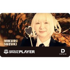 (限定) DARTSLIVE PLAYER GOODS V3 鈴木未來 (Mikuru Suzuki) 第三代選手卡片 Card