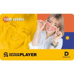 (限定) DARTSLIVE PLAYER GOODS V3 鈴木優美 (Yumi Suzuki) 第三代選手卡片 Card