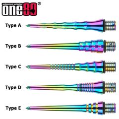 One80 Ti Conversion Point-Rainbow 硬鏢針 [2BA]