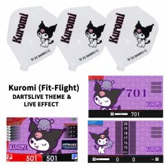 "限定" Fit Flight Sanrio 三麗鷗 characters Flight with DARTSLIVE 桌布 ＆ LIVE EFFECT - Kuromi