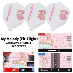 "限定" Fit Flight Sanrio 三麗鷗 characters Flight with DARTSLIVE 桌布 ＆ LIVE EFFECT - My Melody