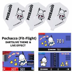 "限定" Fit Flight Sanrio 三麗鷗 characters Flight with DARTSLIVE 桌布 ＆ LIVE EFFECT - Pochacco