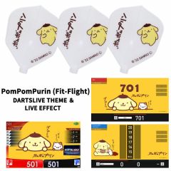 "限定" Fit Flight Sanrio 三麗鷗 characters Flight with DARTSLIVE 桌布 ＆ LIVE EFFECT - PomPomPurin