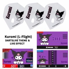 "限定" Flight-L Sanrio 三麗鷗 characters Flight with DARTSLIVE 桌布 ＆ LIVE EFFECT - Kuromi