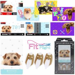"DARTSLIVE" Fit Flight Special Pack CARD 鏢翼 + 卡片 + 主題 ＜Dog(狗)＞